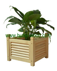 solid wood flower boxes